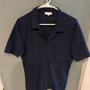 Reiss Dark Blue Casual Button Down Shirt